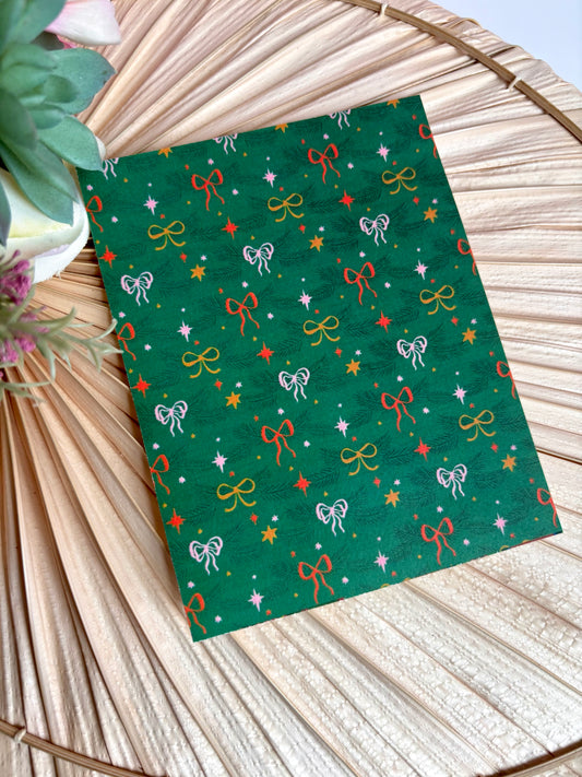 Green Bow Star Transfer Paper