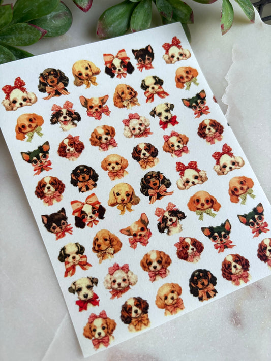 Sweet Pup Charm Transfer Paper