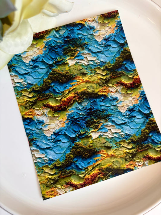 Landscape Impasto Transfer Paper