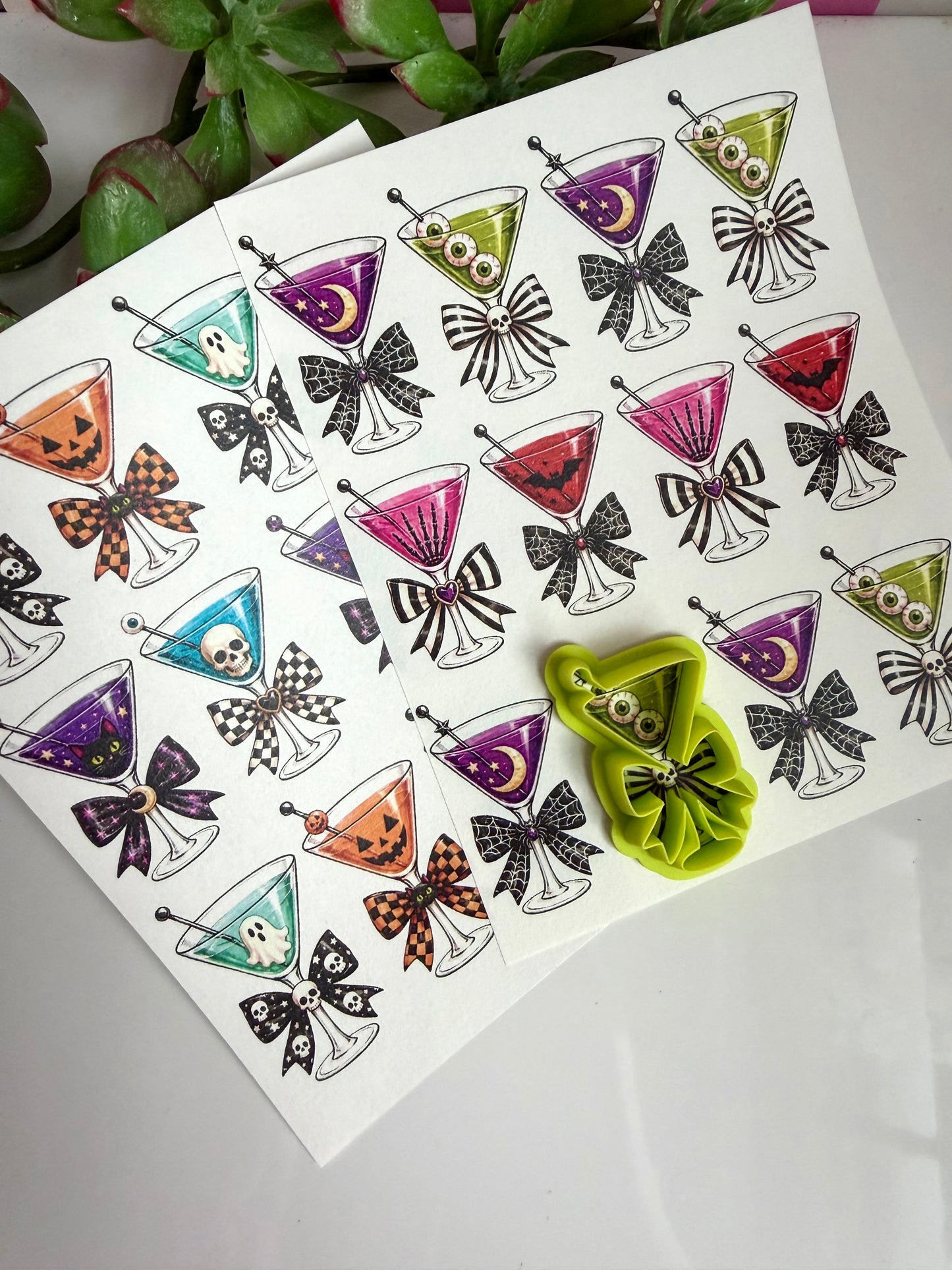 Creepy Coquette Cocktail Transfers & Cutter