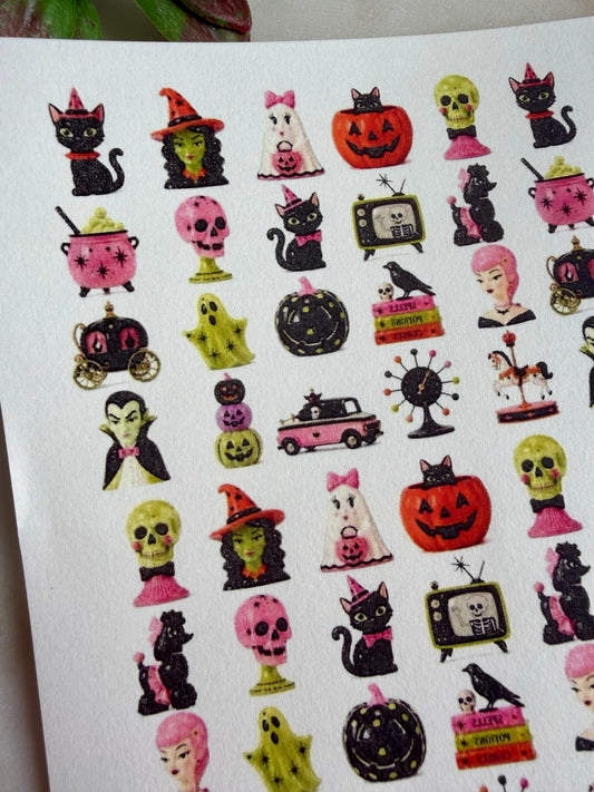 Vintage Halloween Charm Transfer Paper