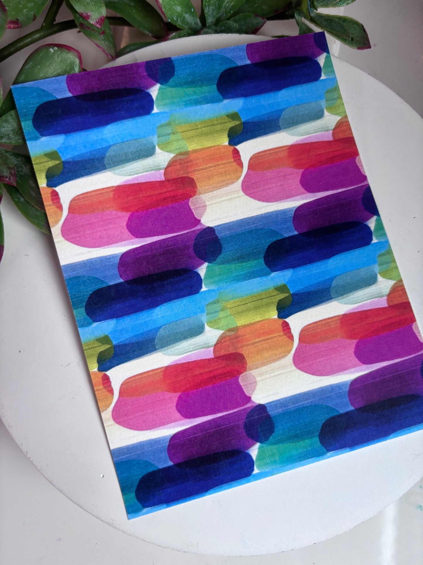 Bright Brushstroke Transfer Paper