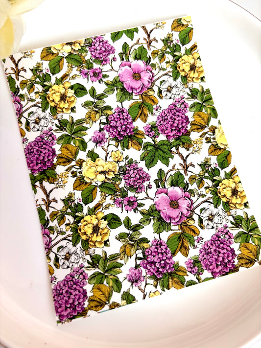 Porcelain Floral C Transfer Paper