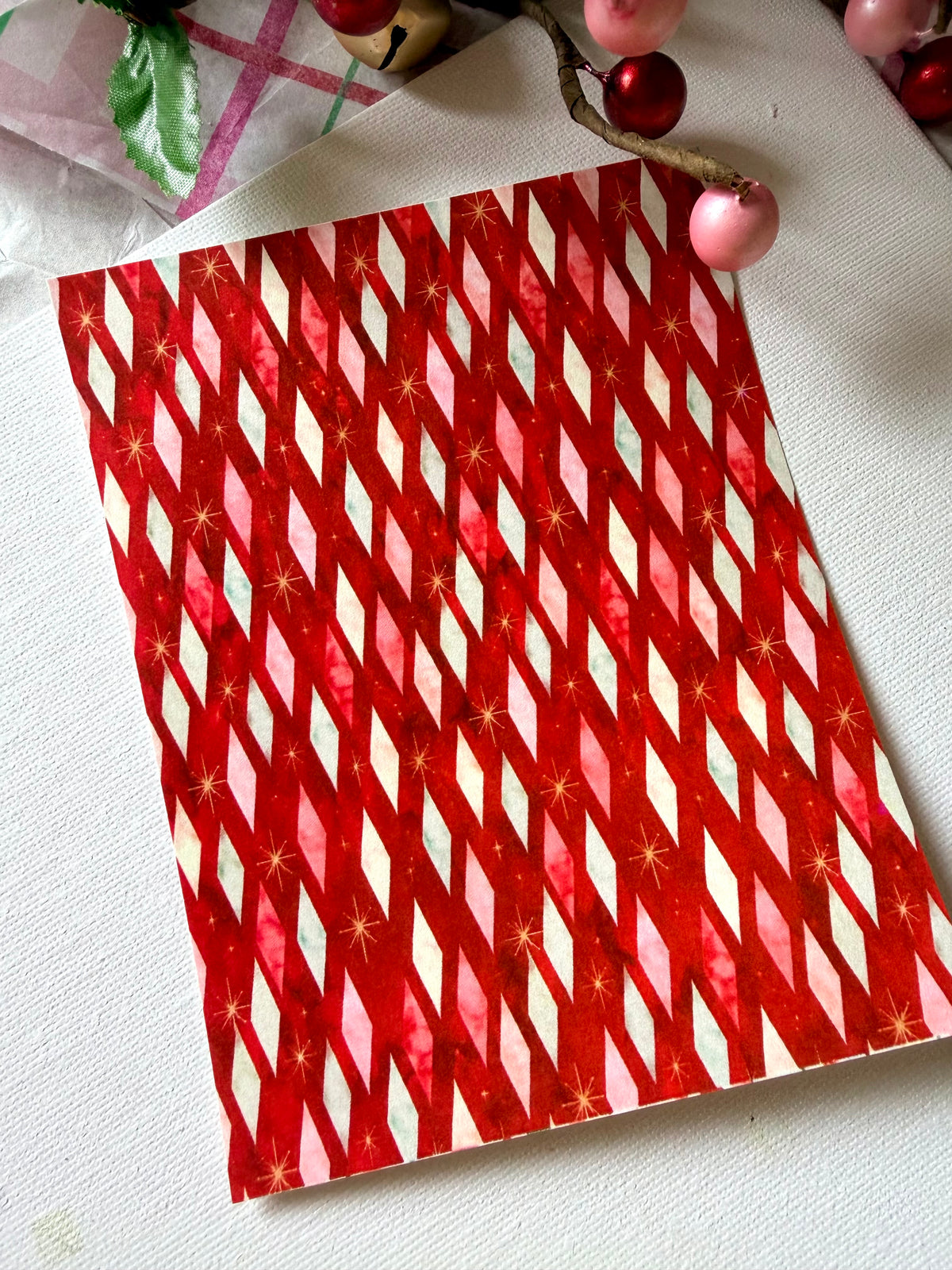 Mid Century Diamond Transfer Papers