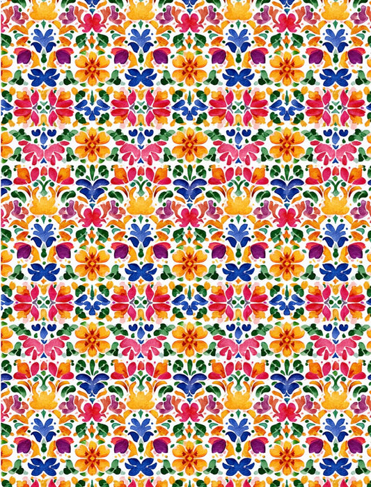 Fall Talavera Tile Transfer Paper