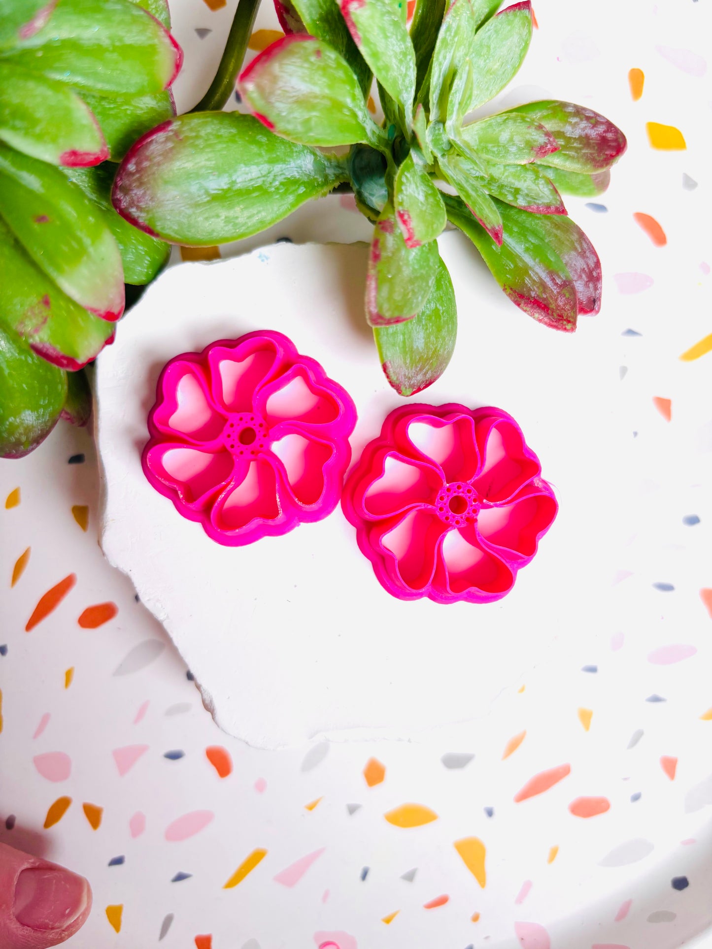 Swirly Flower Mirrored Cutters