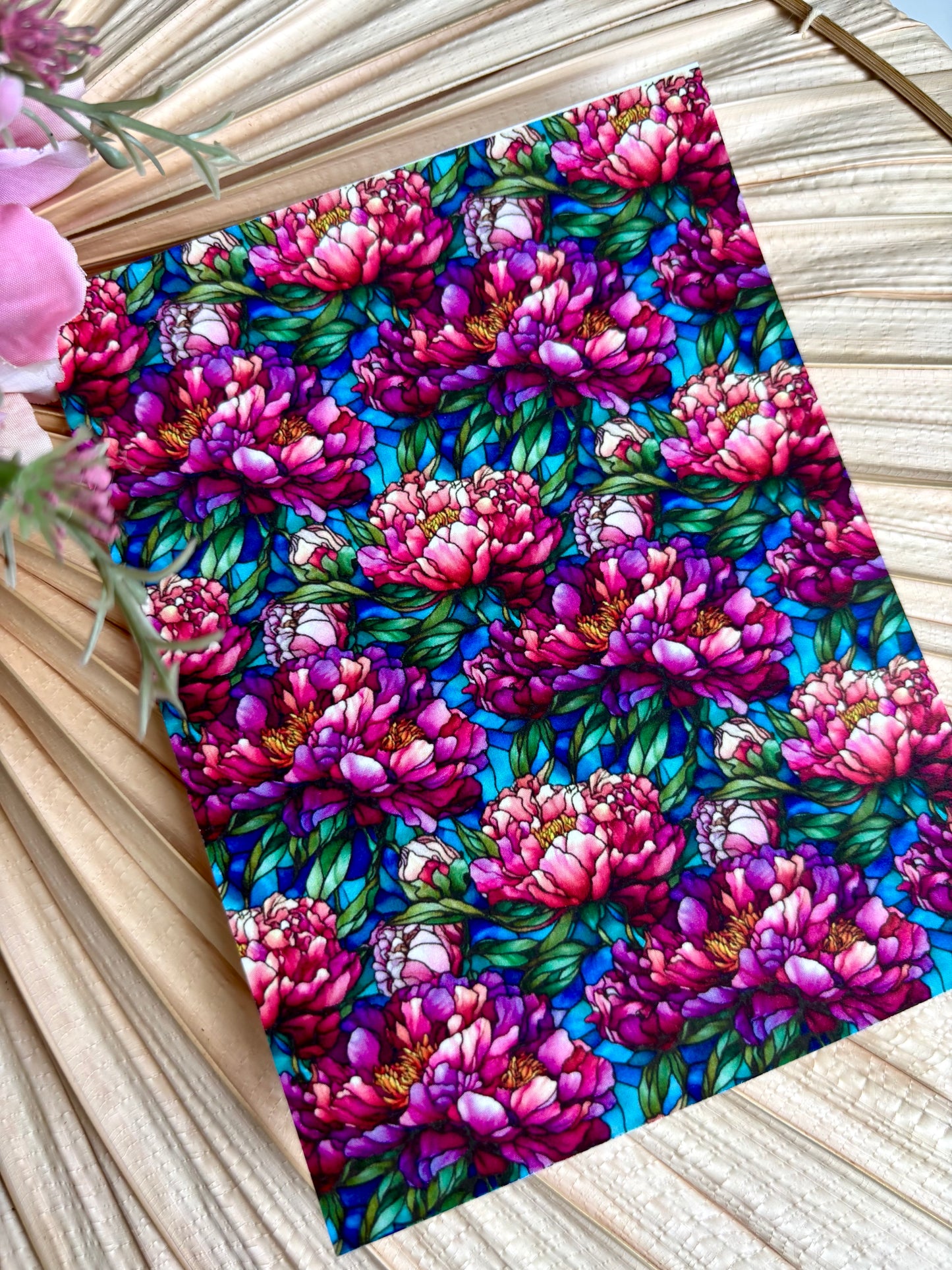 Open Purple Peony SG Transfer Paper