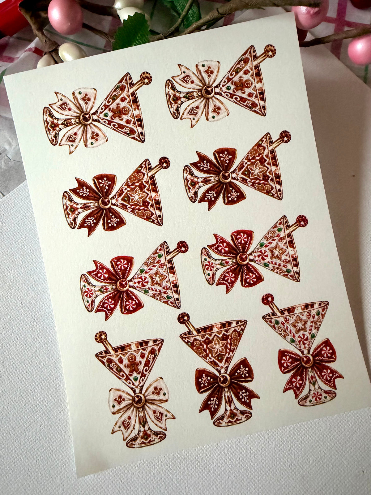 Holiday Martini Transfer Paper