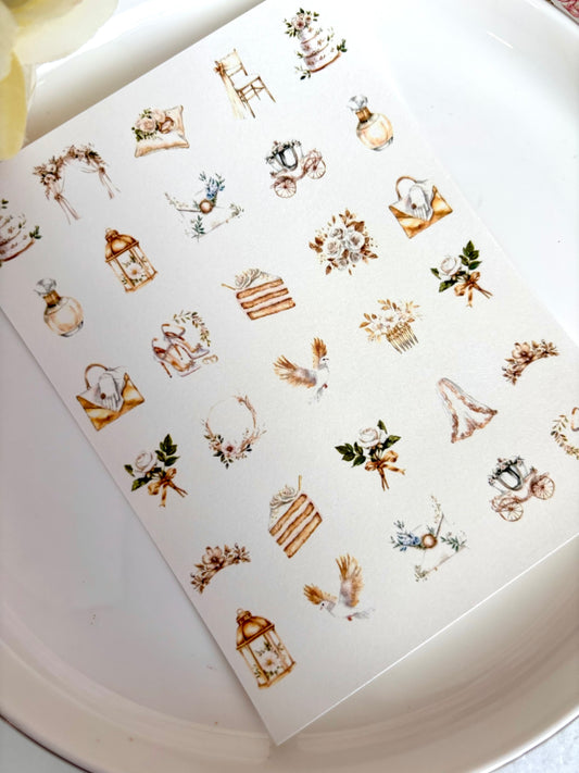 Gold Bridal Charm Paper