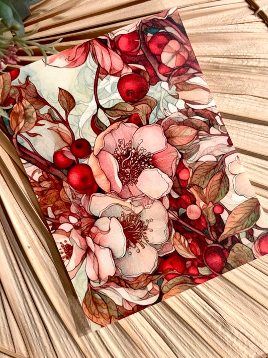 Berry Blossom Transfer Paper