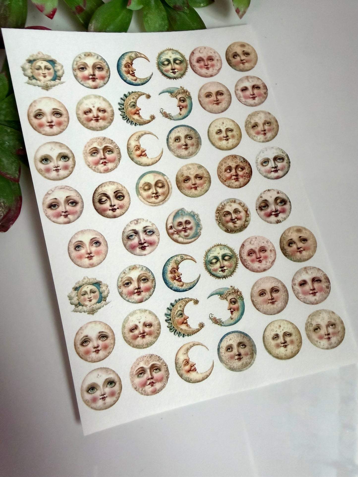 Vintage Moon Charm Transfer Paper