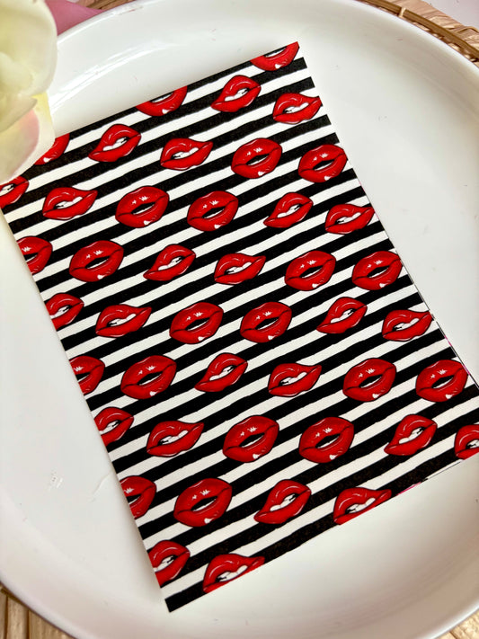 Striped Smooch Transfer Paper