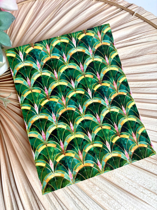 Emerald Arcs Transfer Paper