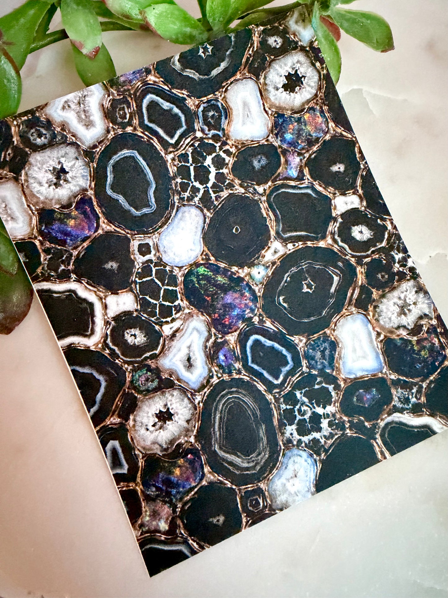 Black Opal & Agate Transfer Paper