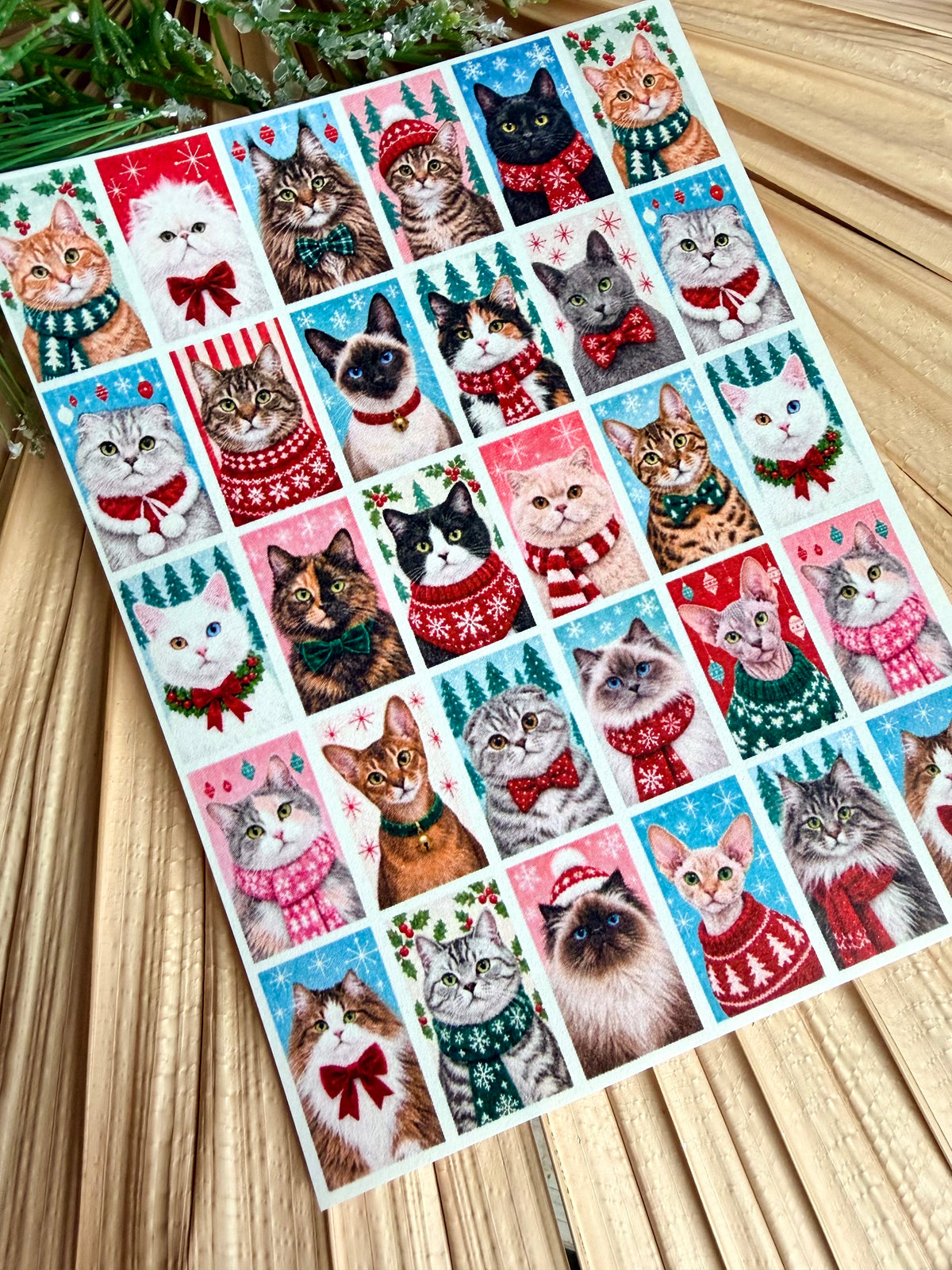 Holiday Animal Tile Transfer Paper