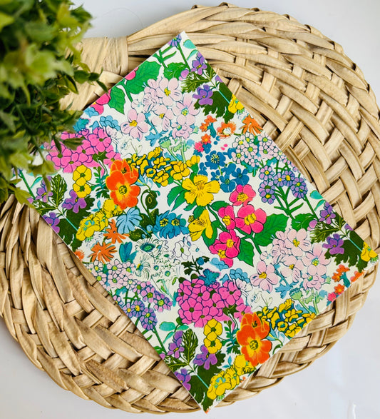 Retro Floral A Transfer Paper