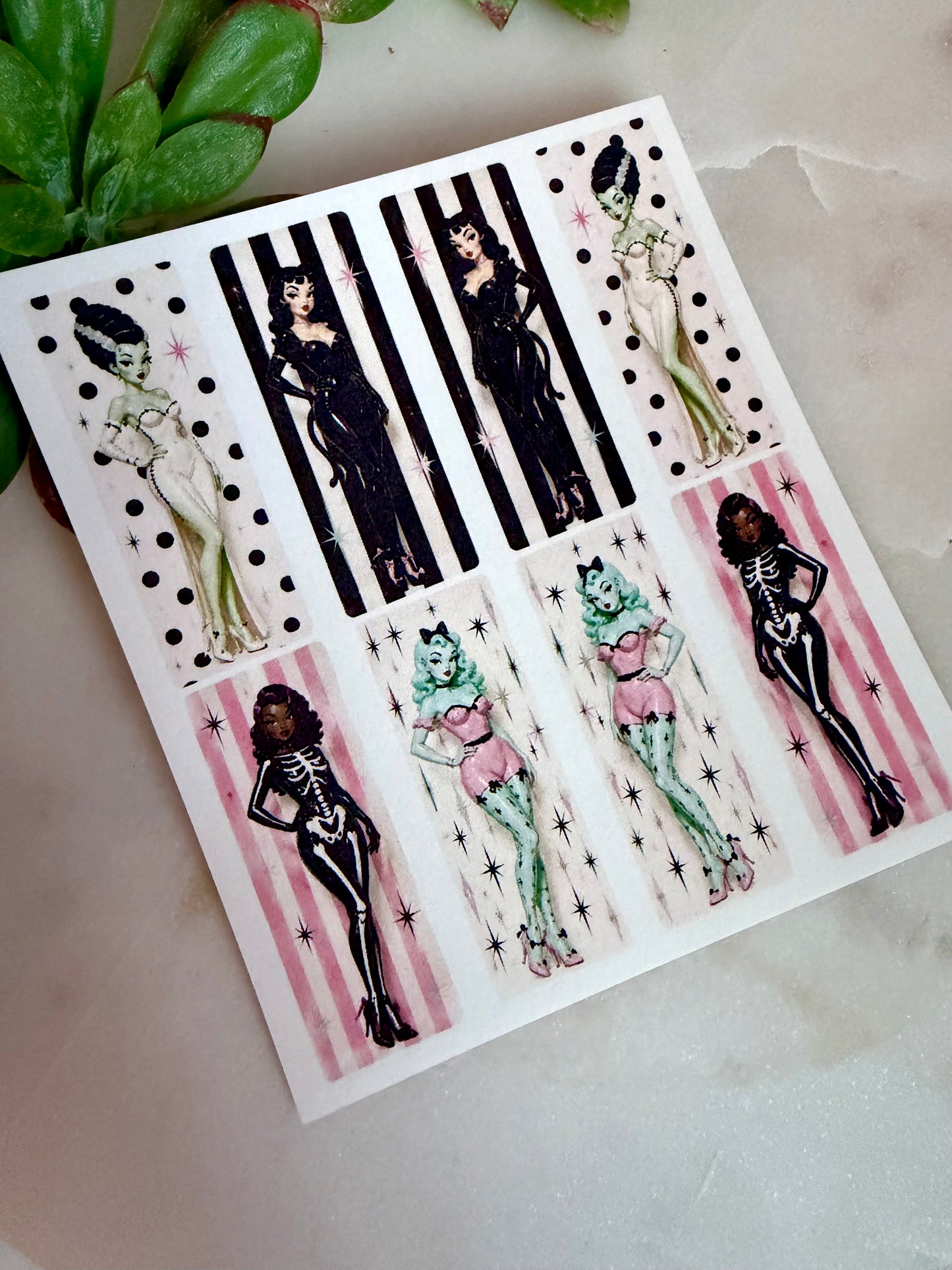 Halloween ZigZag Girls Transfer Papers