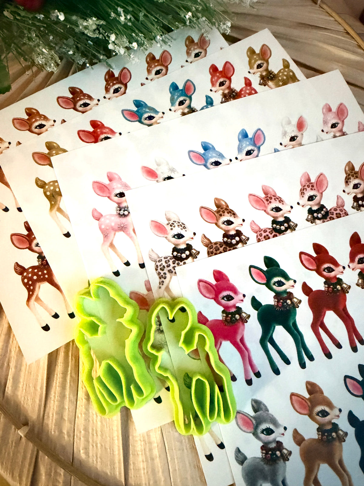 Fancy Fawn Transfer Papers & Mirrored Cutter Set