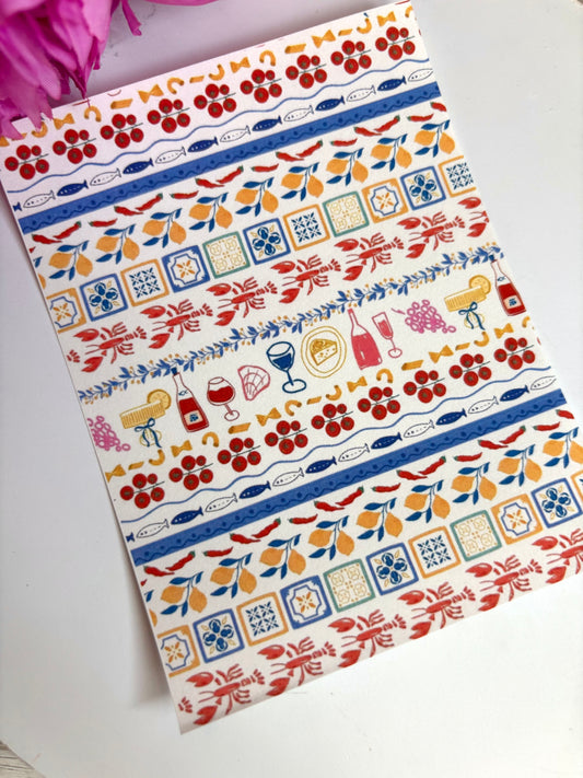 Picnic Stripe Transfer Paper