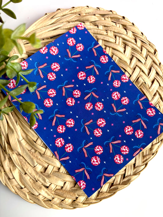 Red White Blue Disco Transfer Paper