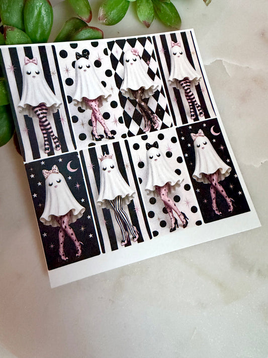 Girly Ghost ZigZag Transfer Paper