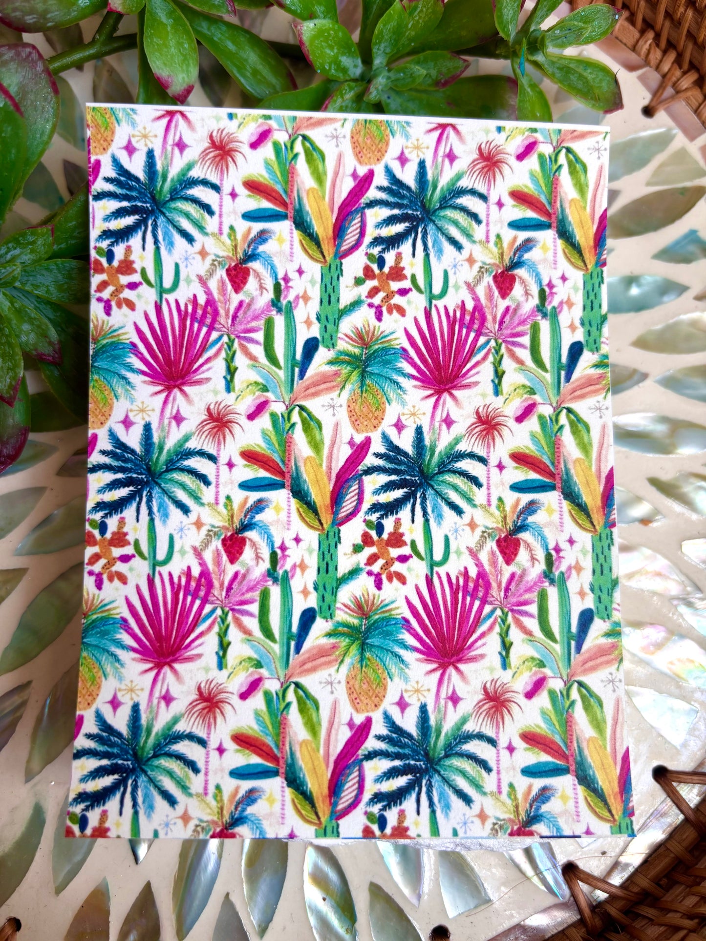 Colorful Palm Transfer Paper