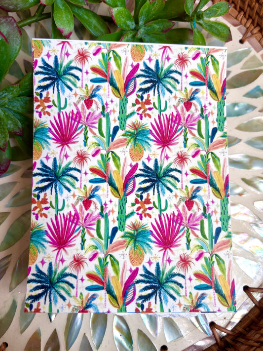 Colorful Palm Transfer Paper