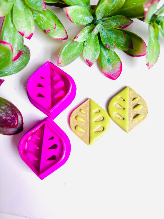 Funky Leaf Mirrored Cutters