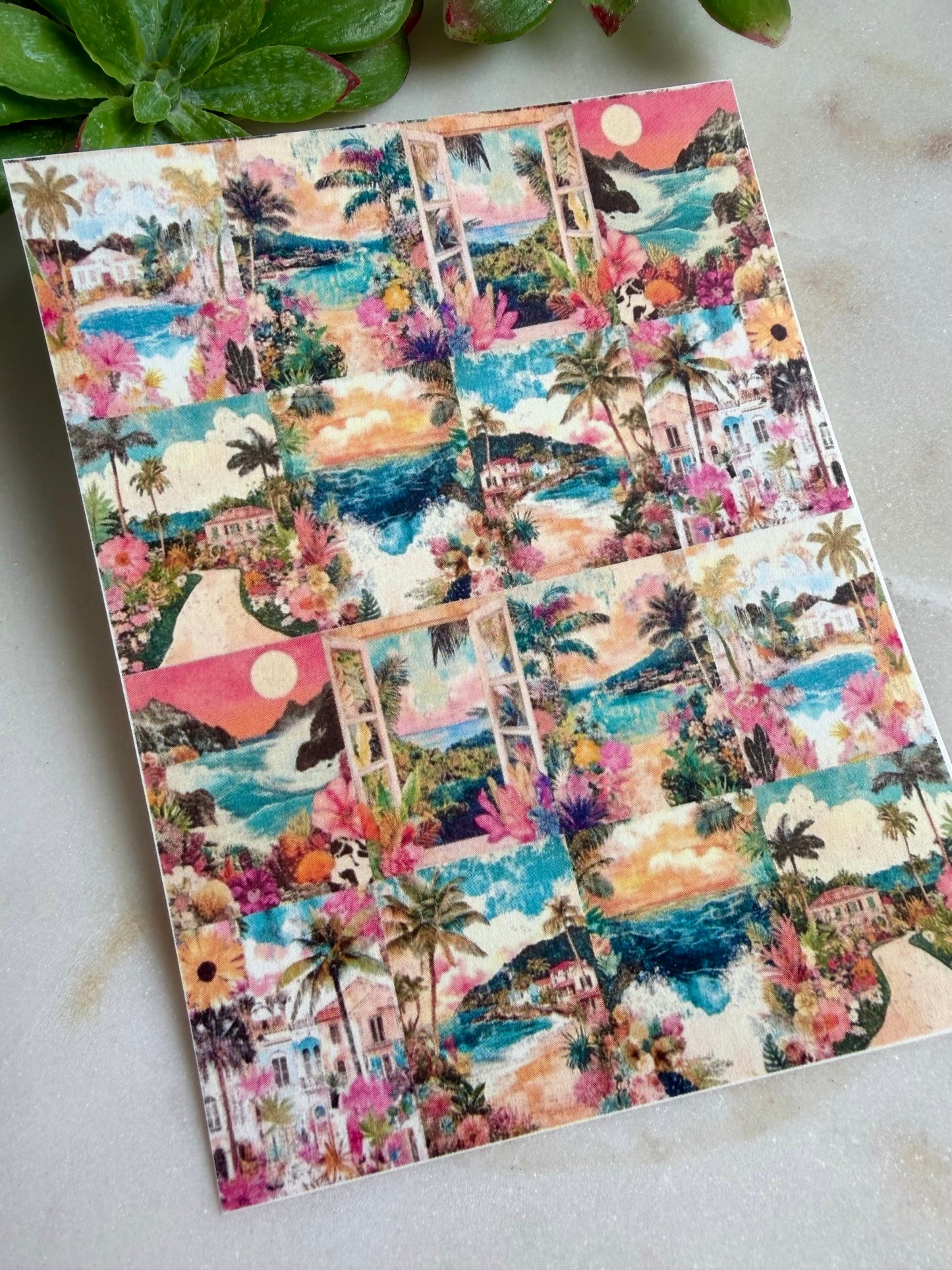 Sandy Shores Tile Transfer Paper