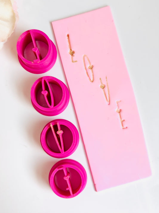 Love Letters Initial Stamps Set