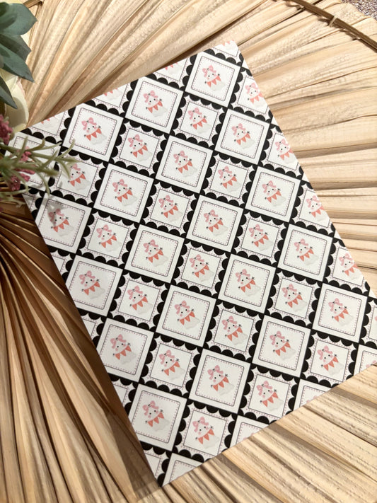 Bow Ghost Girly Transfer Paper