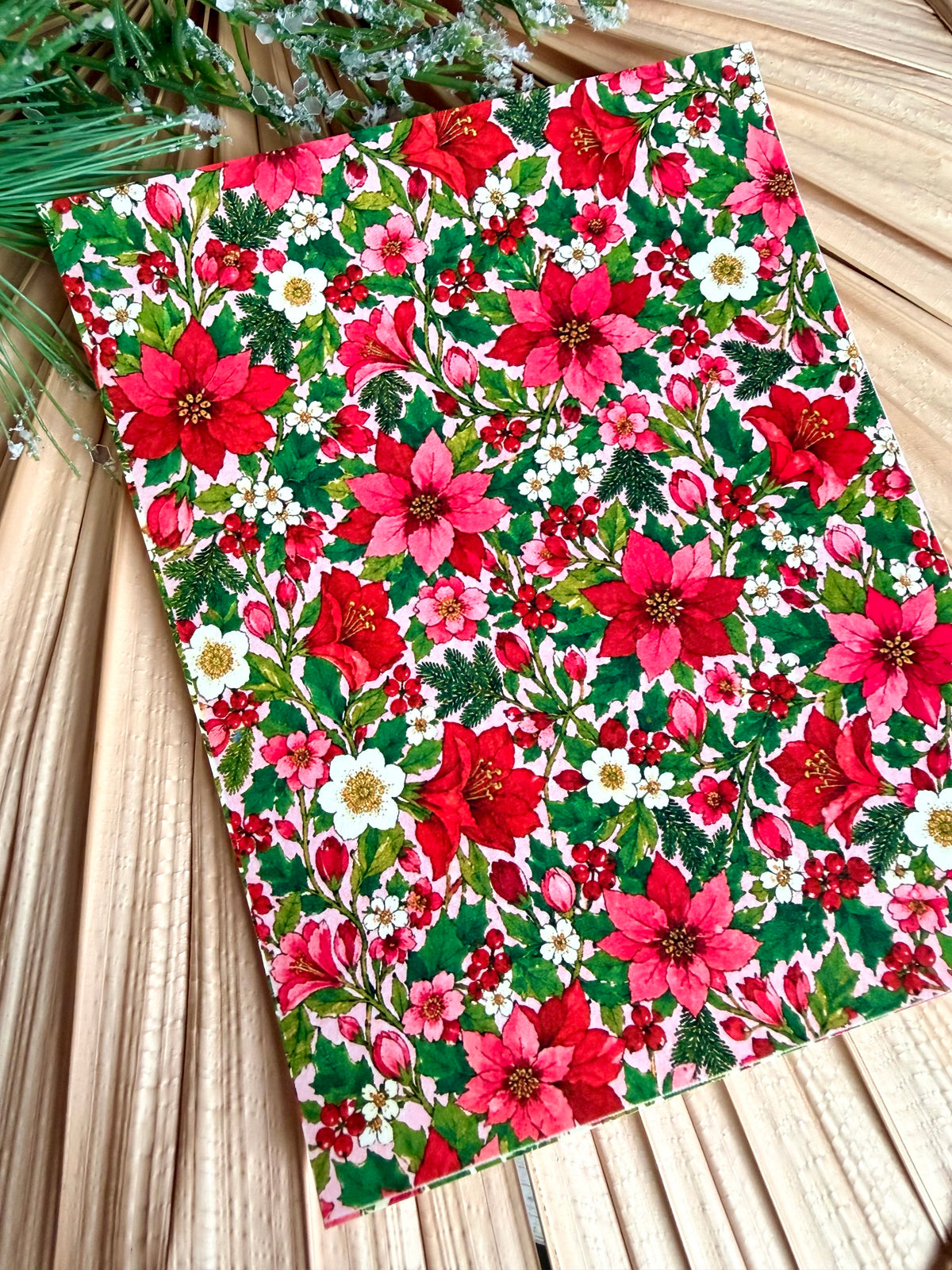 Vintage Holiday Floral Transfer Papers