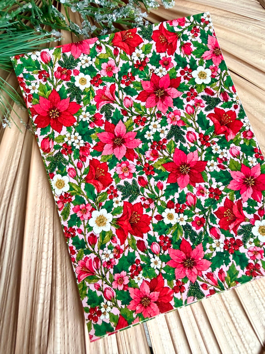 Vintage Holiday Floral Transfer Papers