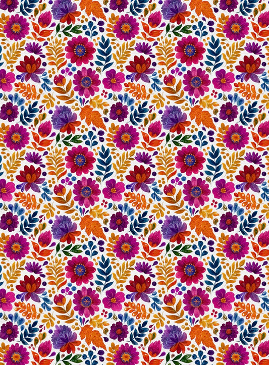 Leaves & Flowers Transfer Paper