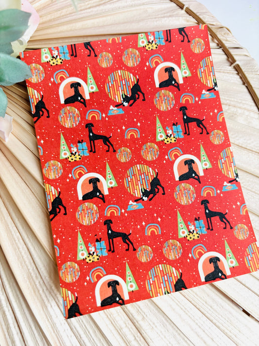Red Doggies Transfer Paper