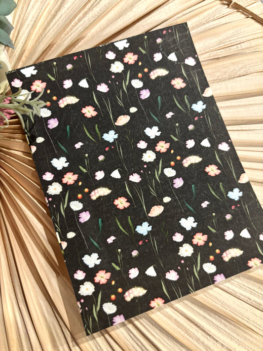 White Wildflower Transfer Paper