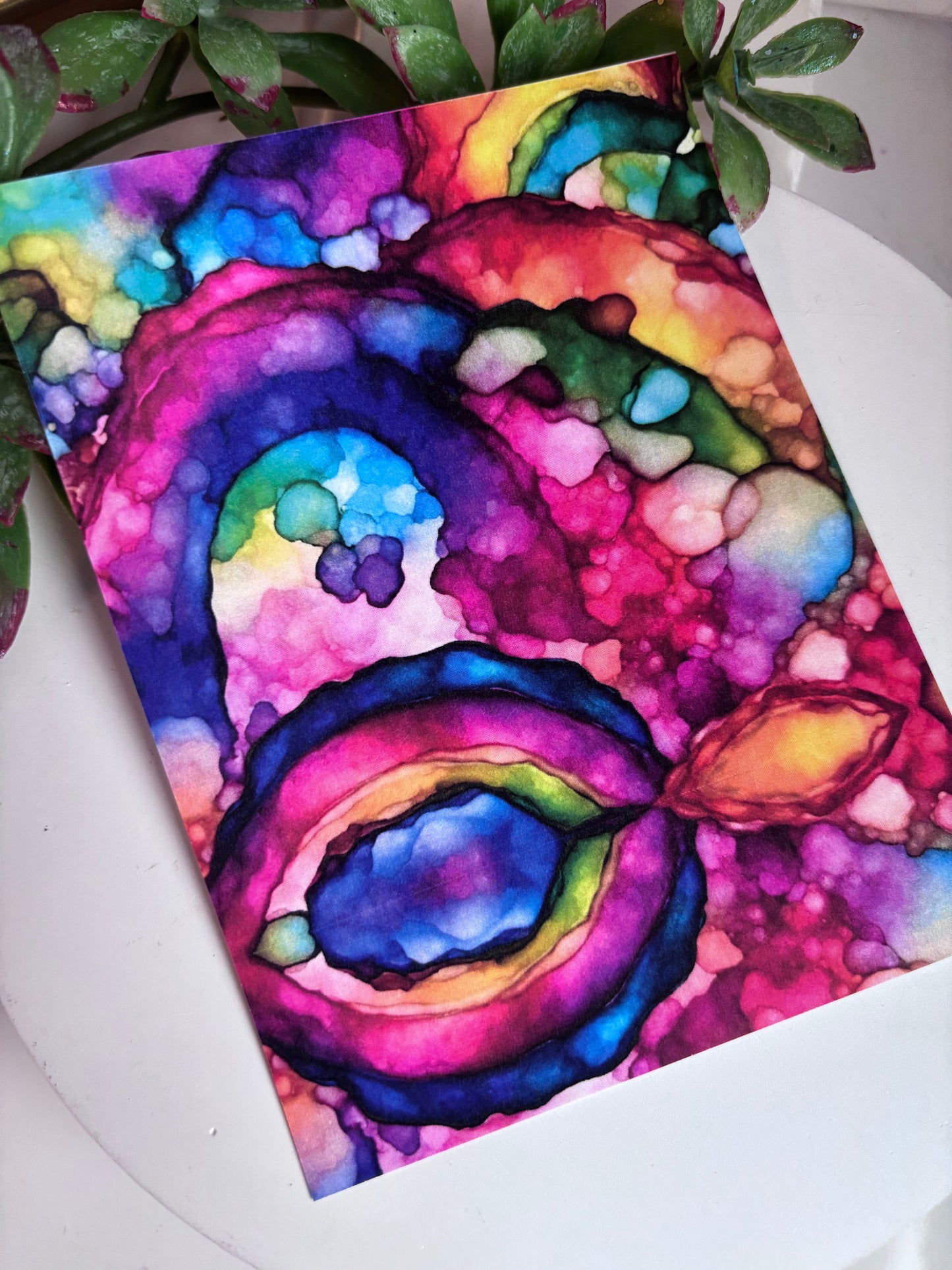 Funky Rainbow Ink Transfer Paper