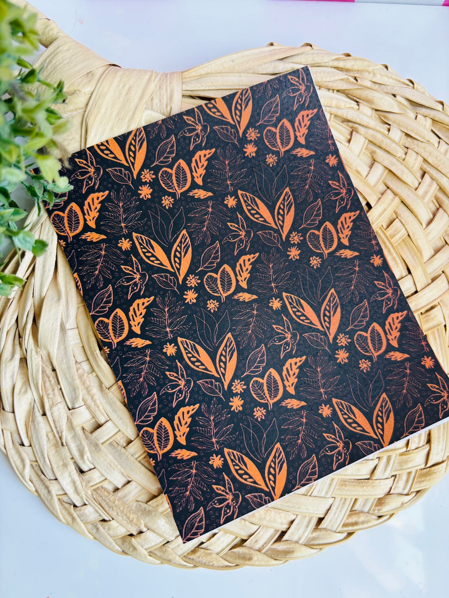 Dark Botanical Transfer Paper