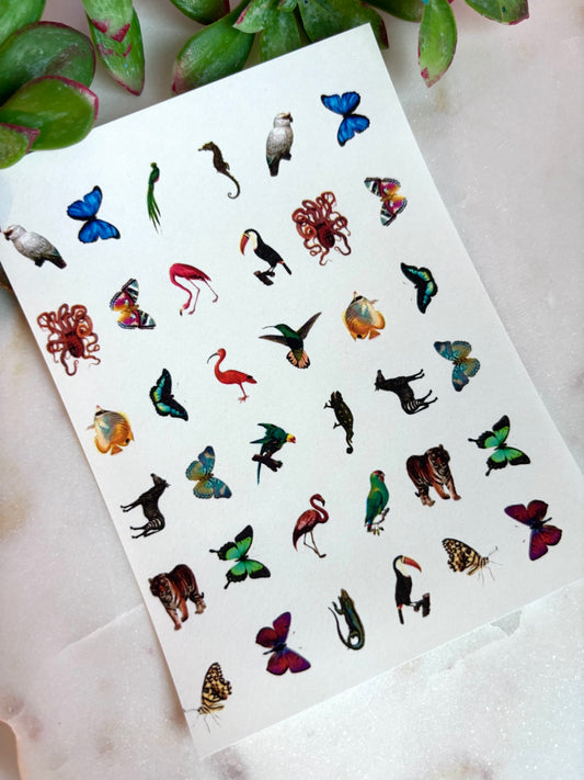 Vintage Animal Charm Transfer Paper