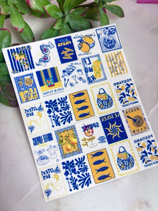 Positano Tile Transfer Paper