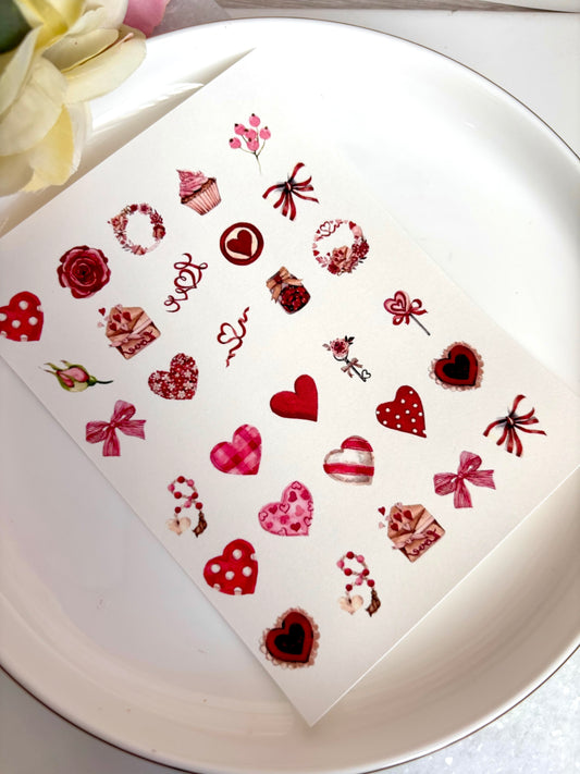 Hearts Galore Charm Paper