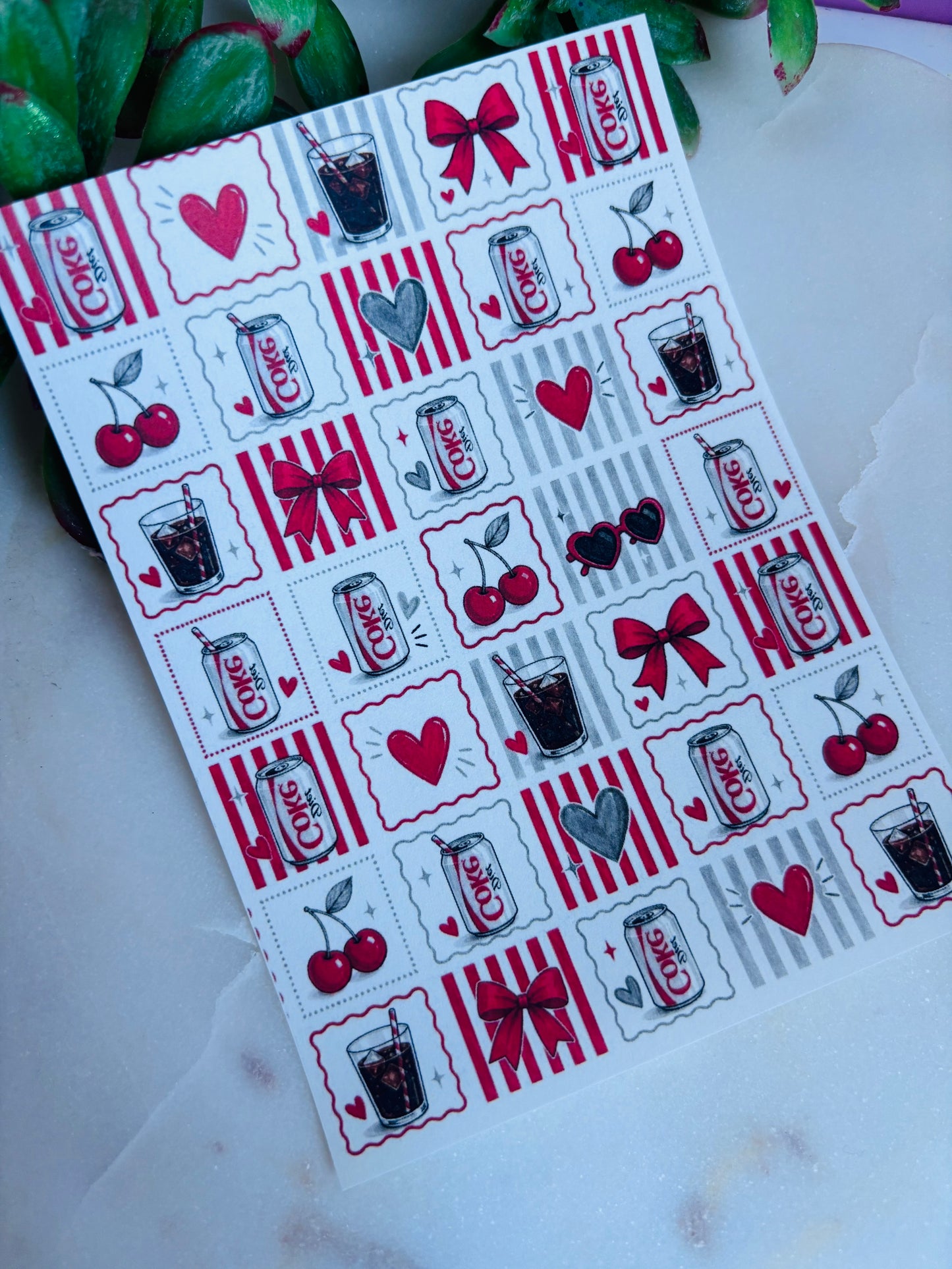 Diet For Me, Thanks! Tile Transfer Paper