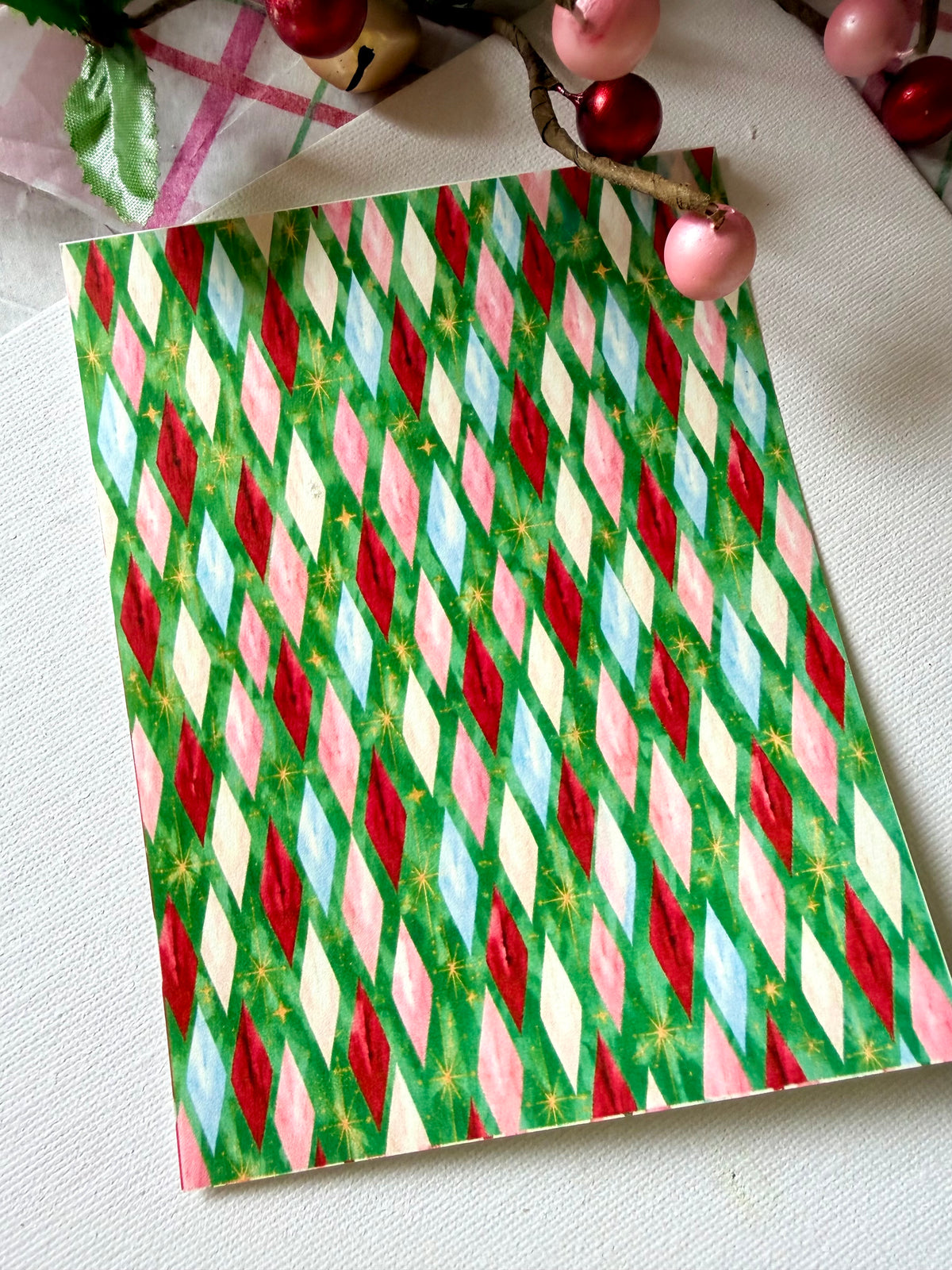 Mid Century Diamond Transfer Papers