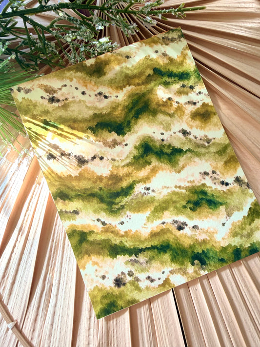 Green Wave Transfer Paper