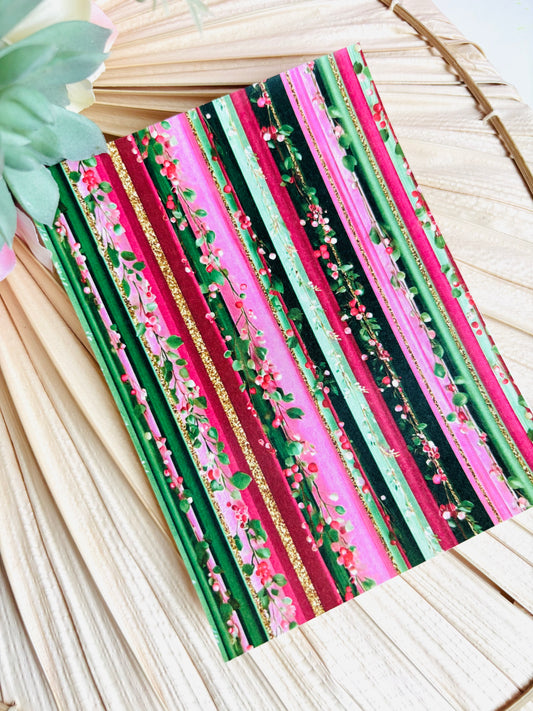 Berry Stripes Transfer Paper
