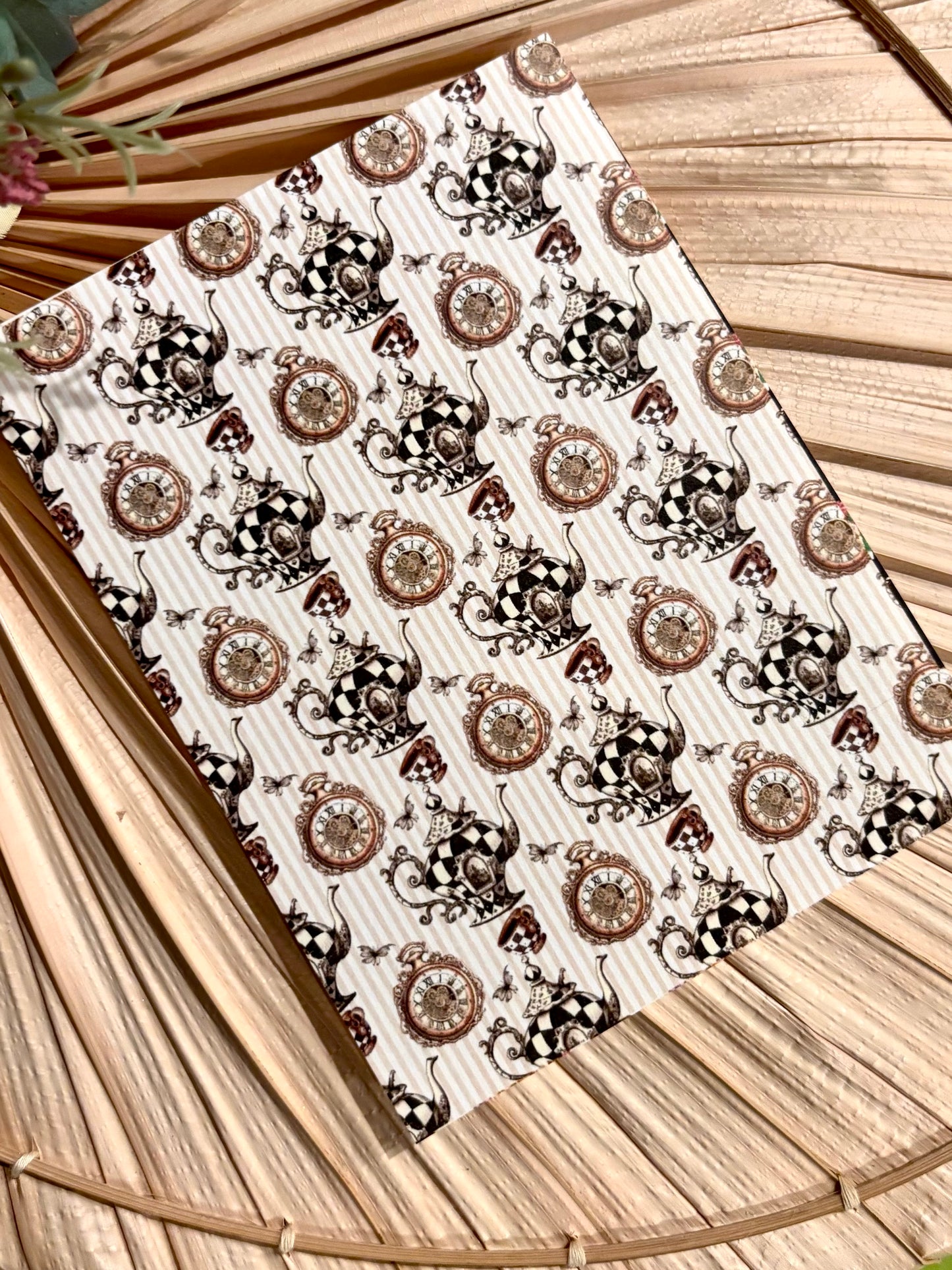 Checkered Tea Transfer Paper