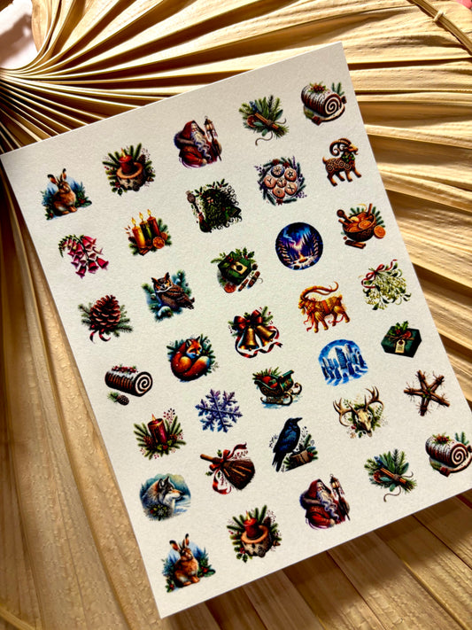 Yule Charms Transfer Paper