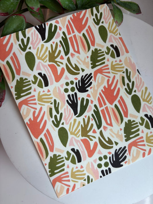 Boho Matisse Abstract Transfer Paper