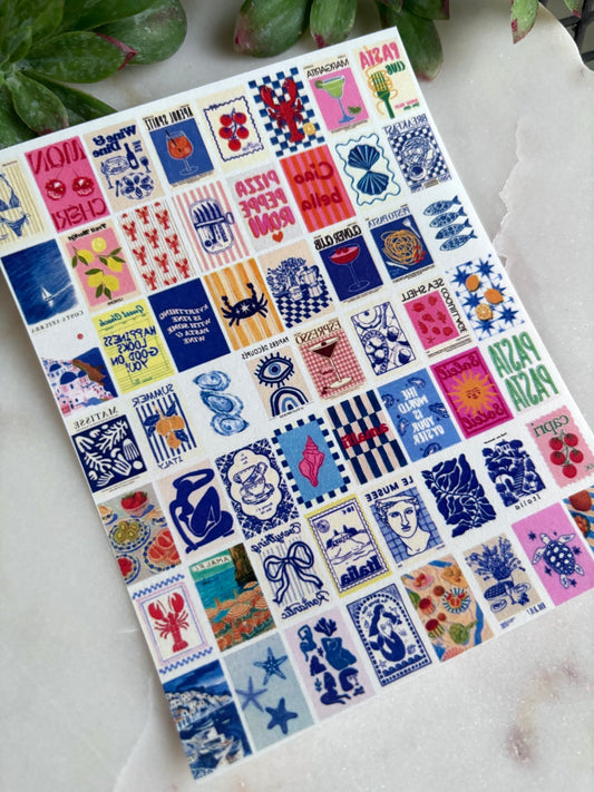 Mediterranean Coast Tile Transfer Paper