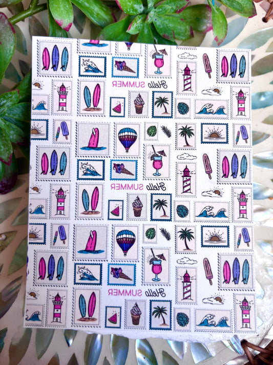 Summer Fun Transfer Paper